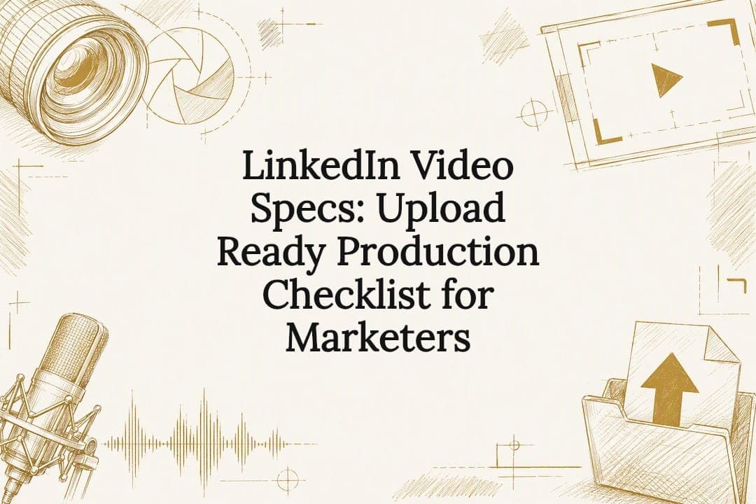 LinkedIn Video Specs: Upload Ready Production Checklist for Marketers