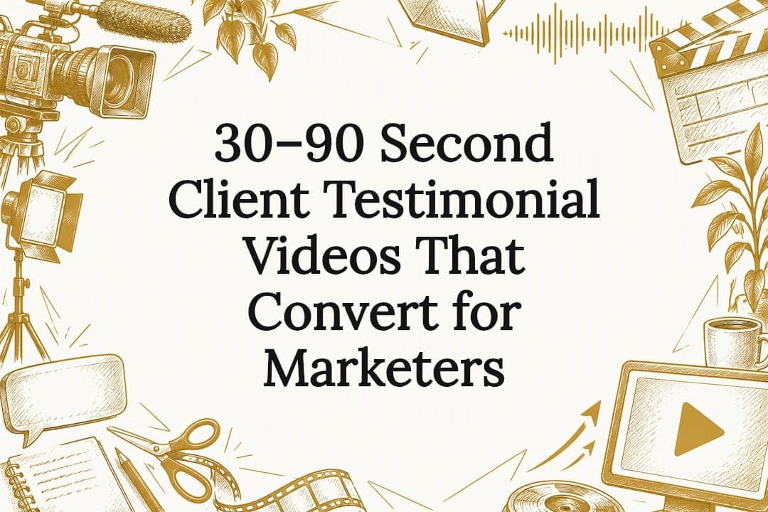 30–90 Second Client Testimonial Videos That Convert for Marketers