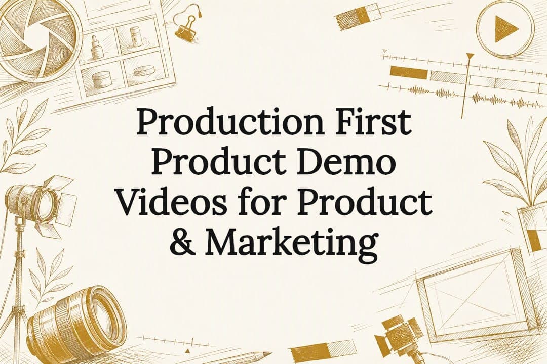 Production First Product Demo Videos for Product & Marketing