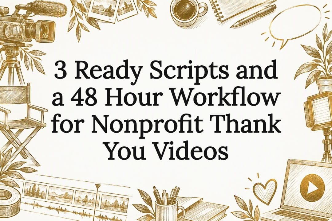 3 Ready Scripts and a 48 Hour Workflow for Nonprofit Thank You Videos