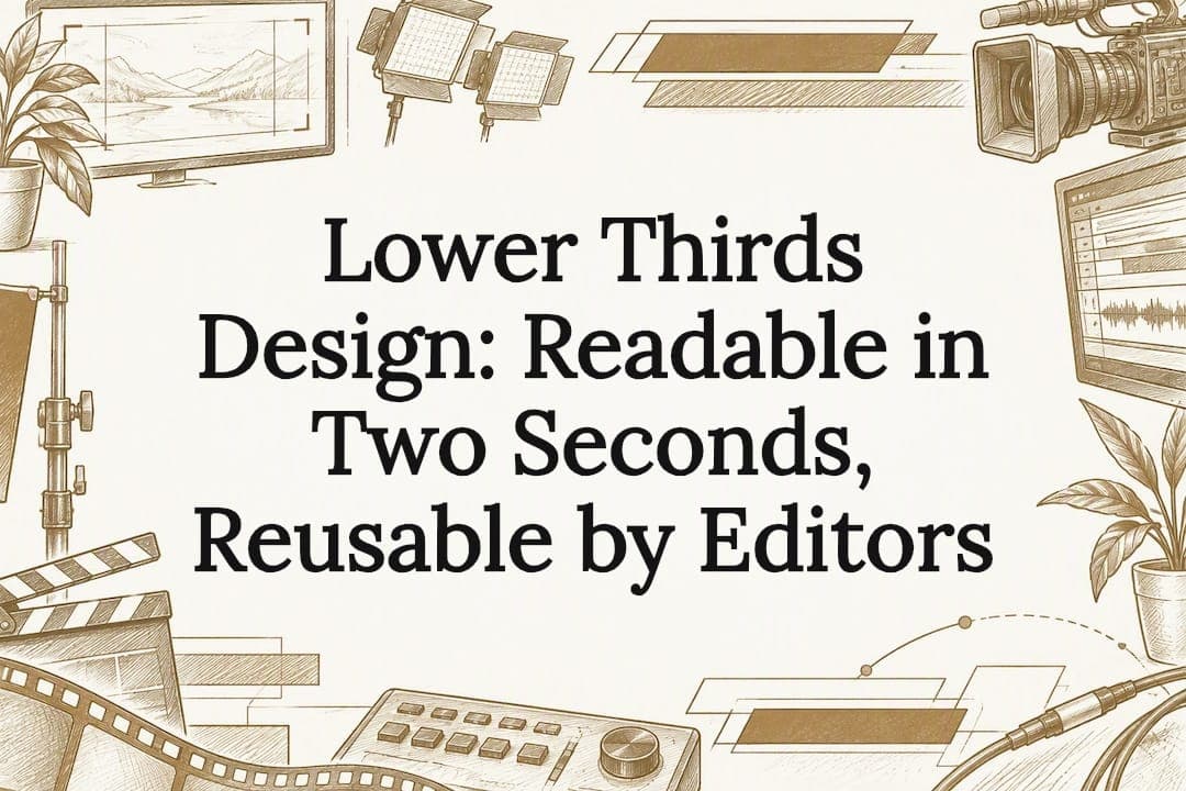 Lower Thirds Design: Readable in Two Seconds, Reusable by Editors