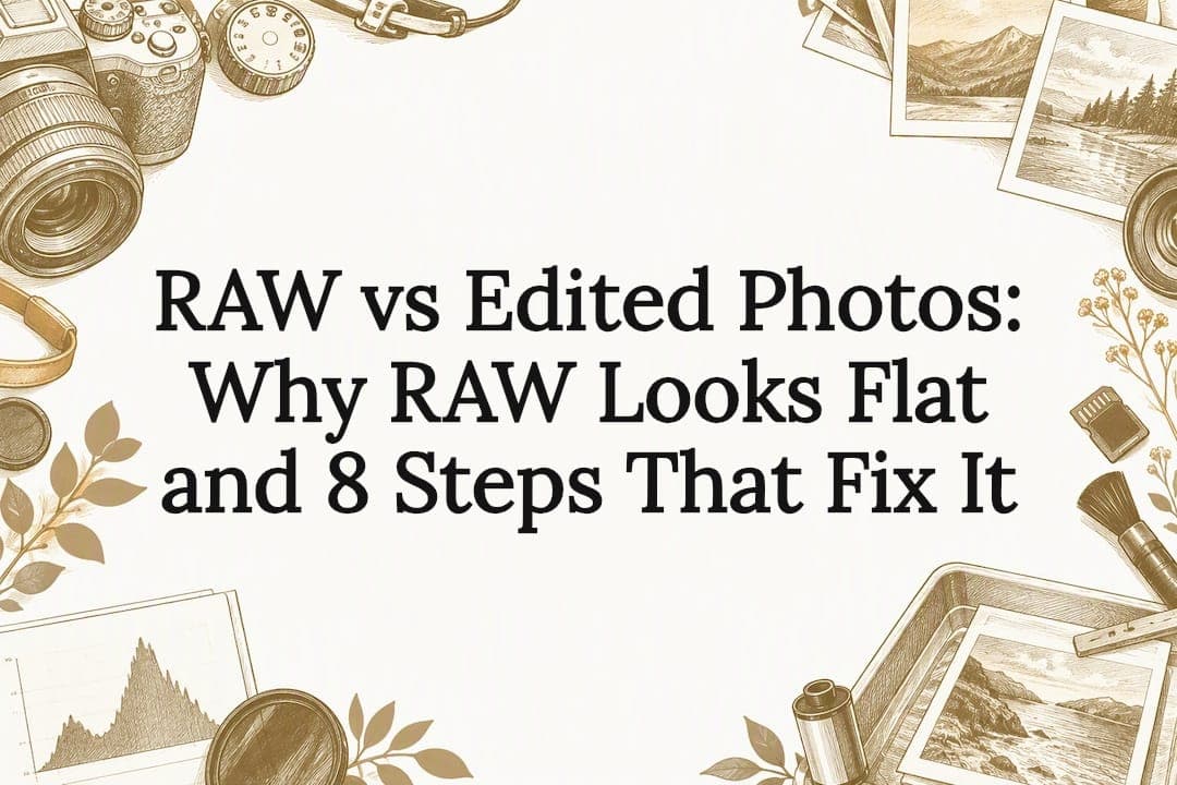 RAW vs Edited Photos: Why RAW Looks Flat and 8 Steps That Fix It