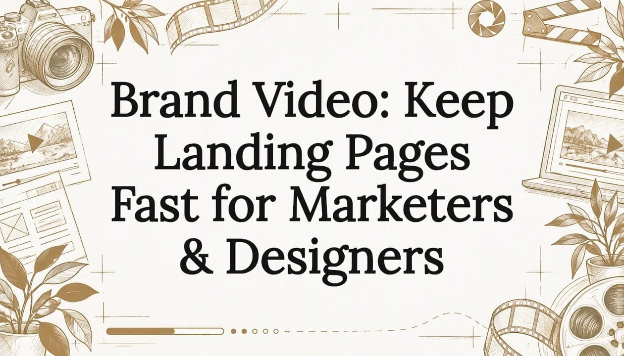 Brand Video: Keep Landing Pages Fast for Marketers & Designers