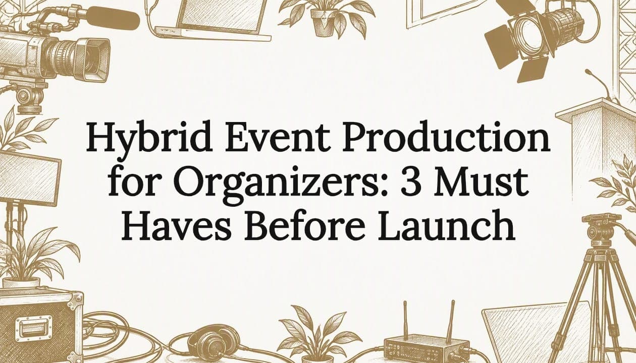 Hybrid Event Production for Organizers: 3 Must Haves Before Launch