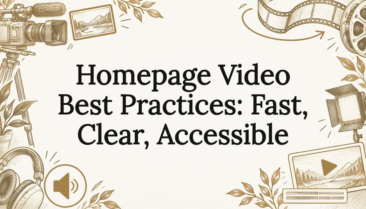 Homepage Video Best Practices: Fast, Clear, Accessible
