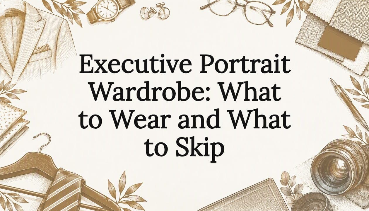 Executive Portrait Wardrobe: What to Wear and What to Skip