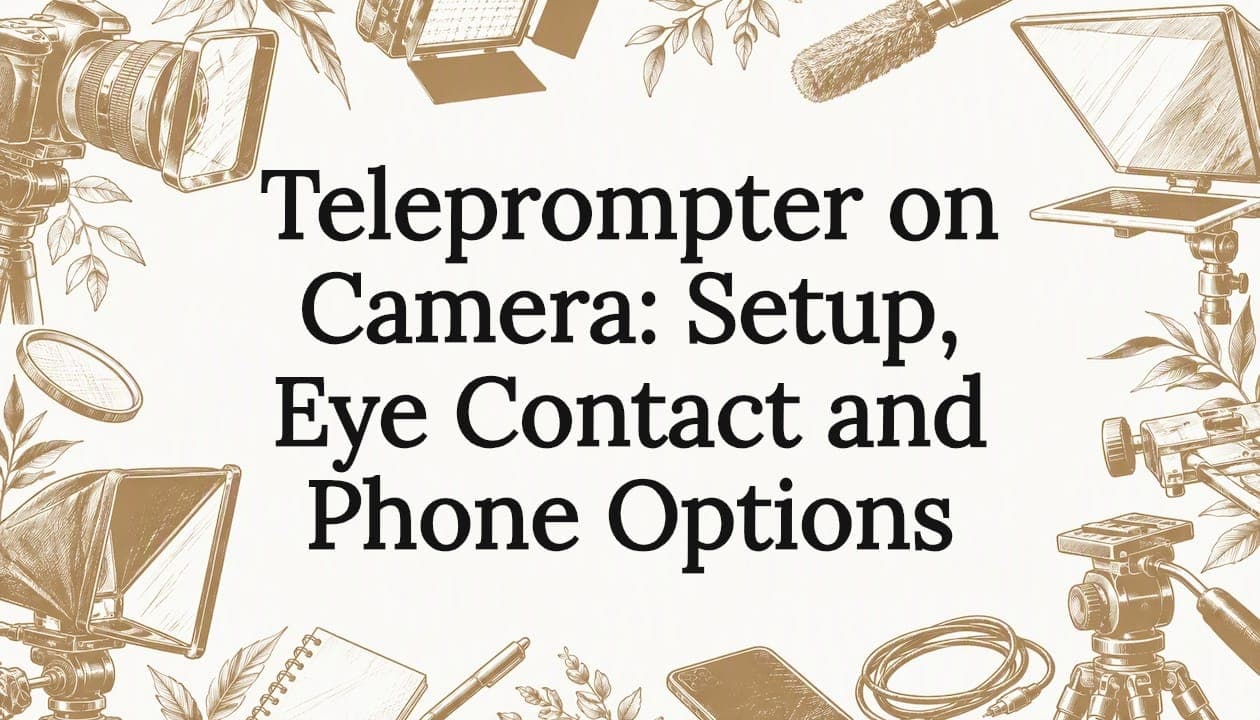 Teleprompter on Camera: Setup, Eye Contact and Phone Options